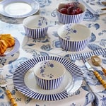 Royal Çizgili Mavi Tabak 21 cm 