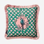 VERDE ROSA KUŞ DESENLİ YASTIK 45*45 CM