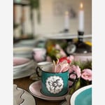 Vista Alegre HERBARIAE İkİli Çay Fincanı Seti Pembe - Turquaz 225 ml 21133531