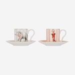 Yvonne Ellen ANIMALS FİL & ZÜRAFA İKİLİ KAHVE FİNCANI SETİ  YEANIESPCUP2