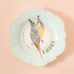 Yvonne Ellen ANIMALS PAPAĞANLI AMORE TABAK  23 cm 22001041