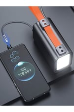 FULLTECH FP-12 30.000mAh 100w Hızlı Şarj Powerbank - 5 Portlu, Led Ekranlı Ve Taşınabilir Lamba Özel