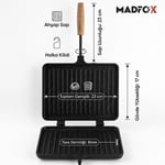 Madfox GrillPress Granit Döküm Çift Taraflı Tost & Izgara Tavası