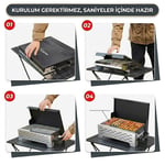 Madfox SteelFold Paslanmaz Çelik Katlanabilir Mangal