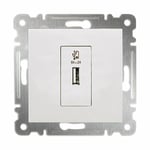 MAKEL Usb Şarj Prizi Beyaz Karea