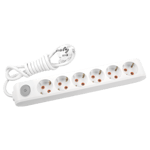 Viko Multi-Let Altılı Grup Priz Anahtarlı Topraklı 5 Metre Beyaz (Çocuk Korumalı) 90117605