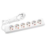 Viko Multi-Let Altılı Grup Priz Topraklı 2 Metre Beyaz (Çocuk Korumalı) 90113602