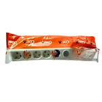 Viko Multi-Let Beşli Grup Priz Anahtar Topraklı 2 Metre Beyaz (Çocuk Korumalı) 90117502