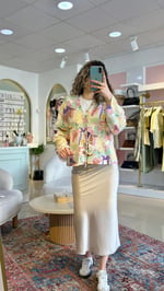 Etnik Renkli Kimono