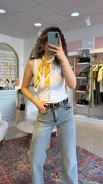 Kemerli Kar Yıkama Jean 