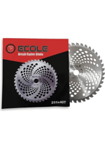 Ecole Elmas Uçlu Tırpan Daire Bıçak 255MM x 40T - Çim, Çalı ve Diken Kesim Diski