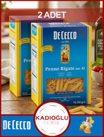 De Cecco Penne Rigate Kalem Makarna 500 GR X 2 ADET
