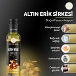 Zühre Ana Mirabelle Altın Erik Sirkesi Doğal Fermantasyon Prebiyotik Form Sirkesi 250 ml