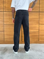 Antrasit Çizgi Baggy Pantolon