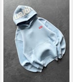 BEBE MAVİ SUPREME KAPŞONLU SWEAT