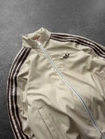 Bej Adidas Deri Ceket