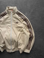 Bej Adidas Deri Ceket
