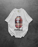 BEYAZ SARI KARE BAPE TSHİRT