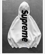 BEYAZ SIRT NAKIŞ SUPREME SWEAT