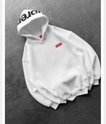 BEYAZ SUPREME KAPŞONLU SWEAT