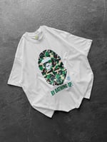 BEYAZ YEŞİL BAPE TSHİRT