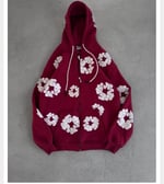 BORDO DENİM TEARS HIRKA