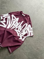 BORDO KARMAŞIK DESENLİ TSHİRT