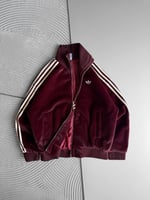 BORDO KÜRKLÜ ADİDAS CEKET