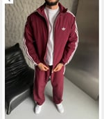 BORDO PARAŞÜT KUMAŞ ADİDAS TAKIM