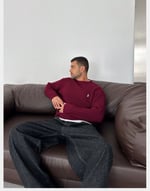 BORDO POLO TRİKO KAZAK