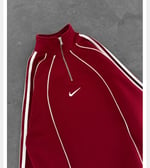BORDO ŞERİTLİ YARIM FERMUAR NİKE SWEAT