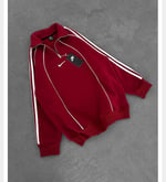 BORDO ŞERİTLİ YARIM FERMUAR NİKE SWEAT