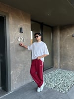 BORDO YONCA ADİDAS EŞOFMAN