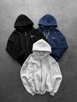Gri Logo Nike Hırka