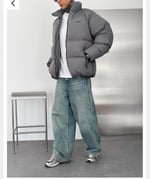 GRİ NİKE PUFFER MONT