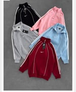 GRİ ŞERİTLİ YARIM FERMUAR NİKE SWEAT