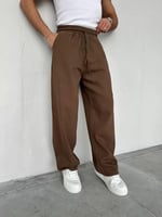 Kahve Gabardin Baggy Pantolon
