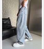 KAR YIKAMA LOOSE-FİT PANTOLON