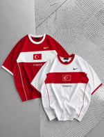KIRMIZI ORTA ŞERİT TÜRKİYE TSHİRT