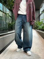 KOT MAVİ SKATER BAGGY PANTOLON