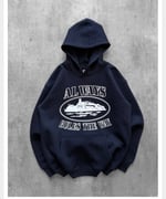 LACİVERT CORTEİZ ALWAYS KAPŞONLU SWEAT