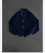 LACİVERT POLO TRİKO HIRKA