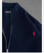 LACİVERT POLO TRİKO HIRKA