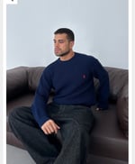 LACİVERT POLO TRİKO KAZAK