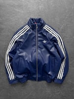 Mavi Adidas Deri Ceket