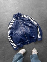 Mavi Adidas Deri Ceket