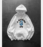MAVİ BASKI BEYAZ BAPE SWEAT