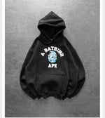 MAVİ BASKI SİYAH BAPE SWEAT