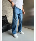 MAVİ LOOSE-FİT PANTOLON
