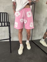 PEMBE DENİM TEARS ŞORT